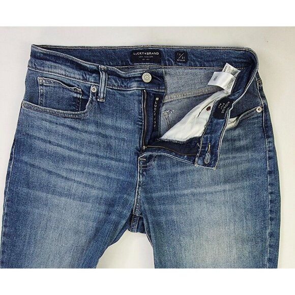 Lucky Brand 31X32 Womens Mid Rise Ava Boot Size 12/31 Regular Blue Denim Jeans - Picture 12 of 14